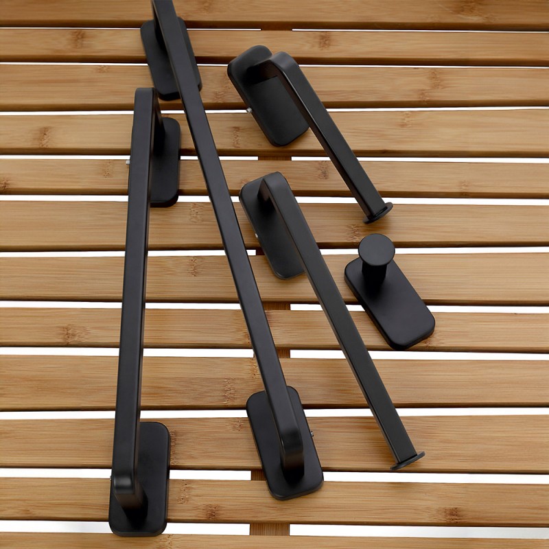 Hoopever Confezione Da 4 Maniglie A T In Acciaio Inox Nero Da 140