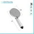 Doccetta tonda H 24 cm in ABS cromato lucido con 3 tipi di getto 