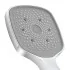 Doccetta quadrata H 25 cm monogetto in ABS cromato lucido