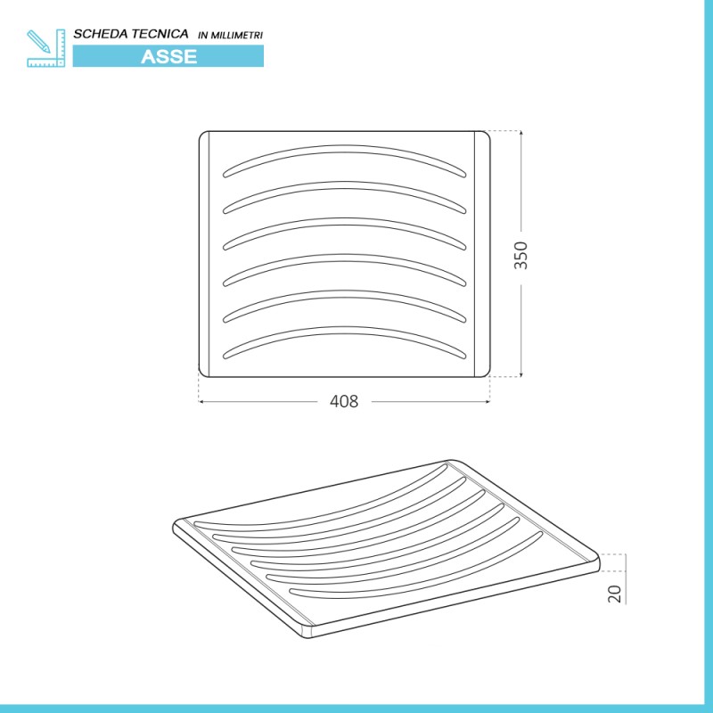 ASSE LAVAPANNI A MANO IN LEGNO DI FAGGIO STRIGATOIO LAVATOIO CM 50 X 24 X 35 H 8033433381028 - Foto 4