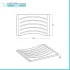 Asse lavapanni 53,5x35,5 cm per lavatoio in resina 60x60 e 60x50 cm