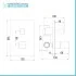 Set doccia da incasso con soffione 30x20 cm e kit doccia completo Lotus