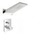 Set doccia da incasso con soffione 22x50 cm a sbalzo con cascata Lotus