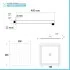 Set doccia da incasso con soffione 20 cm e kit doccia completo Lotus