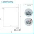 Set di rubinetti lavabo alto e bidet con manopola e scarico incluso Lotus