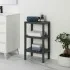 Scaffale bagno 3 ripiani grigio effetto legno in kit montaggio Buzz
