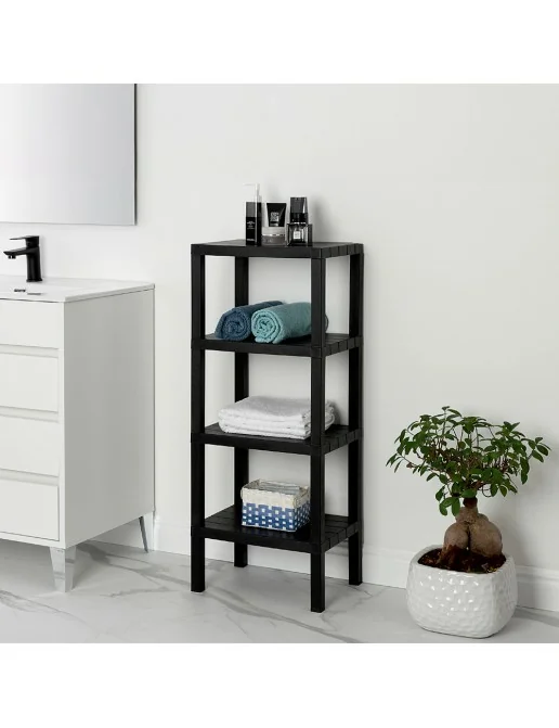 Mobiletto Bagno Con Ruote - 2 Cassetti E Ripiano, Design Salvaspazio 16x49.5x66cm Bianco - Foto 10