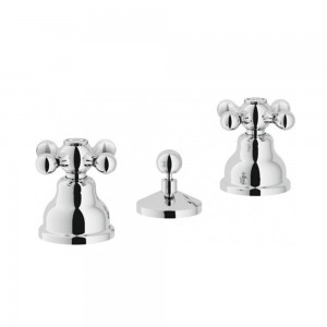 Inbagno Rubinetto Batteria Bidet Nobili serie Grazia con 3 Fori cromo - art. GRC5015/1CR