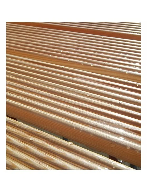 Pedana Doccia In Legno Massello NEPHRA - Antiscivolo, Isolante, 30x40 Cm - Tappetino Per Esterno, Giardino E Piscina