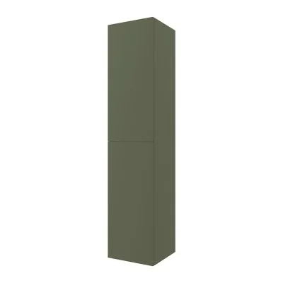 Colonna bagno sospesa 160 cm Melody verde bosco con ante reversibili