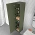 Colonna bagno sospesa 160 cm Melody verde bosco con ante reversibili