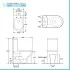 Wc filomuro monoblocco Rimless scarico universale e sedile rallentato Klan