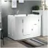 Vasca da bagno per anziani 130x90 porta con apertura esterna a sinistra