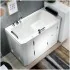 Vasca da bagno per anziani 130x90 porta con apertura esterna a sinistra