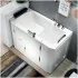Vasca da bagno per anziani 130x90 sportello con apertura esterna a destra