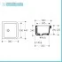 Pilozzo sospeso 46x38 in ceramica bianco lucido per interno o esterno
