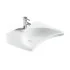 Lavabo sospeso 65 cm per persone anziane con fissaggi inclusi Comfort