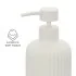 Dispenser sapone bianco in ceramica soft touch capienza 330 ml Spring