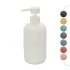 Dispenser sapone bianco in ceramica soft touch capienza 330 ml Spring