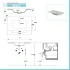 Mobile bagno sospeso 80 cm bianco opaco con lavabo e specchio Matisse