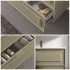 Mobile bagno sospeso 80 cm tortora opaco con lavabo e specchio Matisse