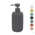 Dispenser sapone grigio in ceramica soft touch capienza 330 ml Spring