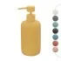 Dispenser sapone giallo in ceramica soft touch capienza 330 ml Spring