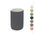 Portaspazzolini bagno d'appoggio grigio in ceramica soft touch Spring