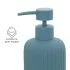Dispenser sapone blu in ceramica soft touch capienza 330 ml Spring
