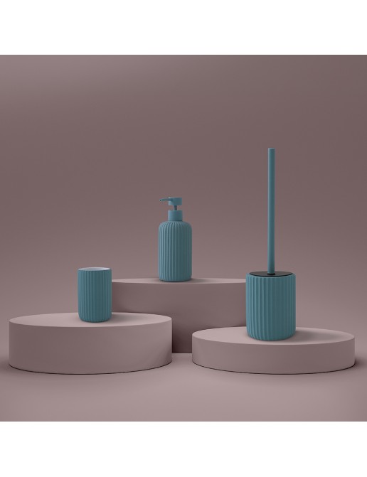 Dispenser Di Sapone Liquido - Colore Blu, Erogatore Pratico Per Cucina O Bagno - 4