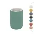 Portaspazzolini bagno da appoggio verde in ceramica soft touch Spring