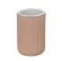 Portaspazzolini bagno da appoggio rosa in ceramica soft touch Spring