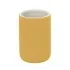 Portaspazzolini bagno da appoggio giallo in ceramica soft touch Spring