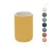 Portaspazzolini bagno da appoggio giallo in ceramica soft touch Spring