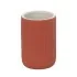 Portaspazzolini bagno da appoggio rosso in ceramica soft touch Spring