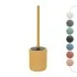Scopino wc giallo in ceramica soft touch con setole nere Spring