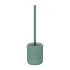Scopino wc verde in ceramica soft touch con setole nere Spring