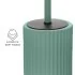 Scopino wc verde in ceramica soft touch con setole nere Spring