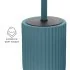 Scopino wc blu in ceramica soft touch con setole nere Spring