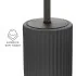 Scopino wc nero in ceramica soft touch con setole nere Spring