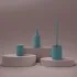Set accessori bagno 2 pezzi in ceramica blu soft touch Spring