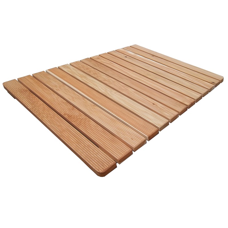 Pedana Doccia Antiscivolo 105X63 in Legno ideale per Piatto Doccia 120x80 cm