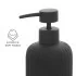 Dispenser sapone nero in ceramica soft touch capienza 330 ml Spring