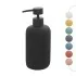 Dispenser sapone nero in ceramica soft touch capienza 330 ml Spring