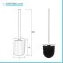 Set accessori bagno 3 pezzi in ceramica bianco soft touch Spring