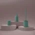 Set accessori bagno 2 pezzi in ceramica verde soft touch Spring