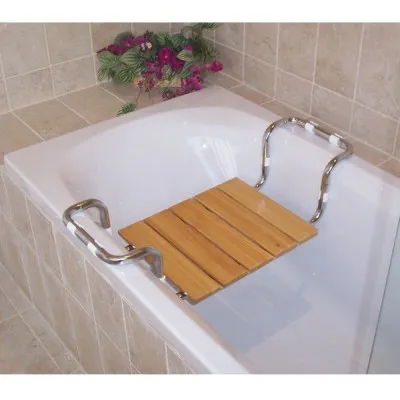 Sedile per vasca regolabile in legno