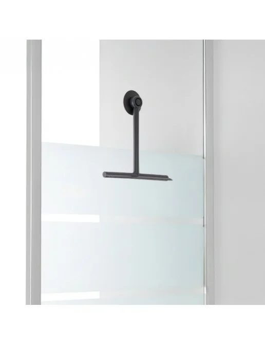 Tergivetro Per Doccia Gedy G-Mirissa Grigio - Con Gancio A Ventosa, Resina E Gomma, 23x22x3cm - Foto 5