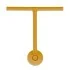 Tergivetro doccia giallo in plastica antigraffio con ventosa Spring