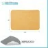 Tappeto bagno giallo 60x40 cm in microfibra antiscivolo Spring